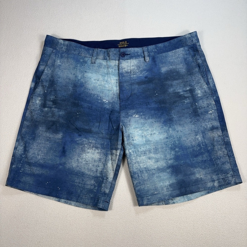 Polo Ralph Lauren Hybrid Swim Shorts‎ Men's 40 (fits 42x9) Blue Watercolor Beach